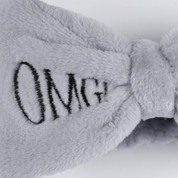Women's Butterfly Bow Hair Band Fashion OMG Letters Wash Face Headband Girls Headwear Hairbands Coral Fleece Hair Accessories - Image 4