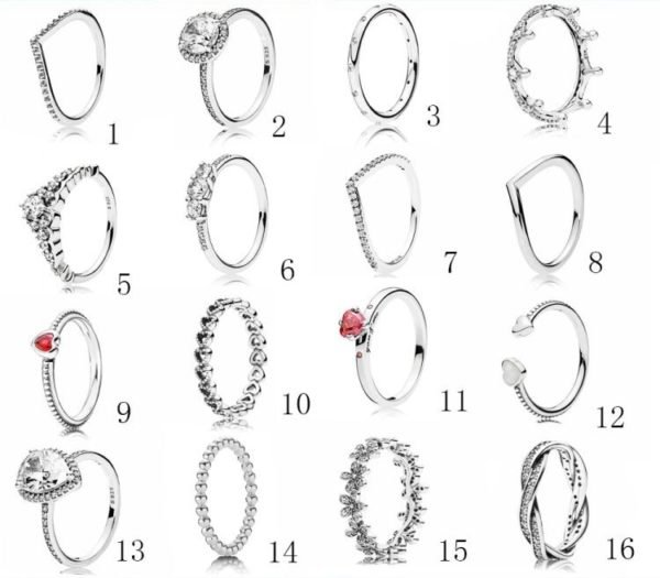 Women's S925 sterling silver ring ring simple couple ring series collection PDLR01