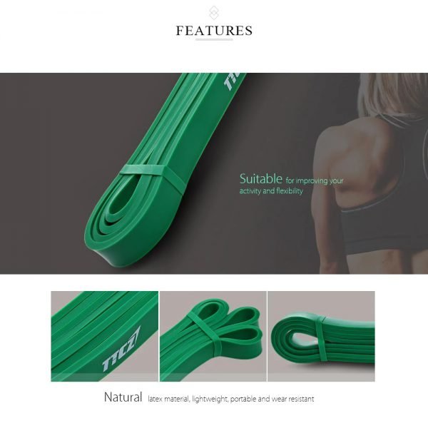 Zacro Fitness Rubber Bands Resistance Band Unisex 208Cm Yoga Athletic Elastic Bands Loop Expander for Exercise Sports Equipment - Image 2