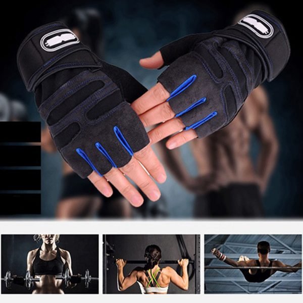 Zacro Gym Gloves Fitness Weight Lifting Gloves Body Building Training Sports Exercise Sport Workout Glove for Men Women M/L/XL - Image 4