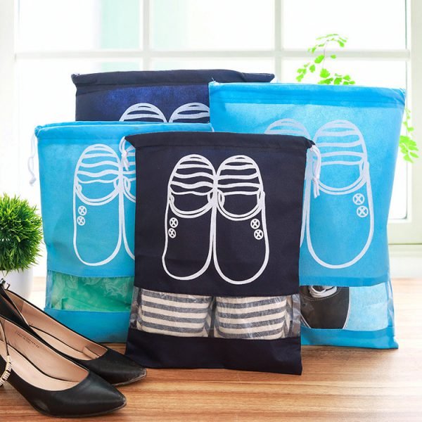 eTya Fashion Women Hot 1pcs High Quality Shoe Bag 2 size Travel Pouch Storage Portable Practical Drawstring Bag Organizer Cover - Image 3