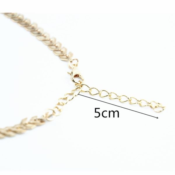 x220 Leaves Chain Sequins Choker Necklaces For Women Bohemia Style Jewelry Statement Necklaces Party Jewelry Best Gift Wholesale - Image 6
