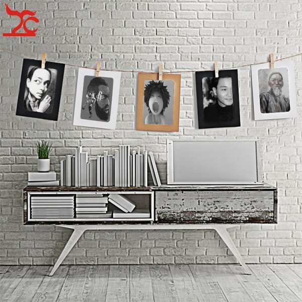 10 Set and Rope DIY Wall Picture Paper Photo Hanging 3inch 5inch 6inch Frame Album Rope Clip Kraft Home Decoration - Image 6