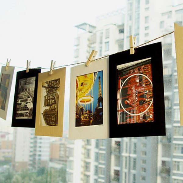 10pcs Combination Wall Photo Frame DIY Hanging Picture Album Party Wedding Decoration Paper Photo Frame with Rope Clips - Image 5