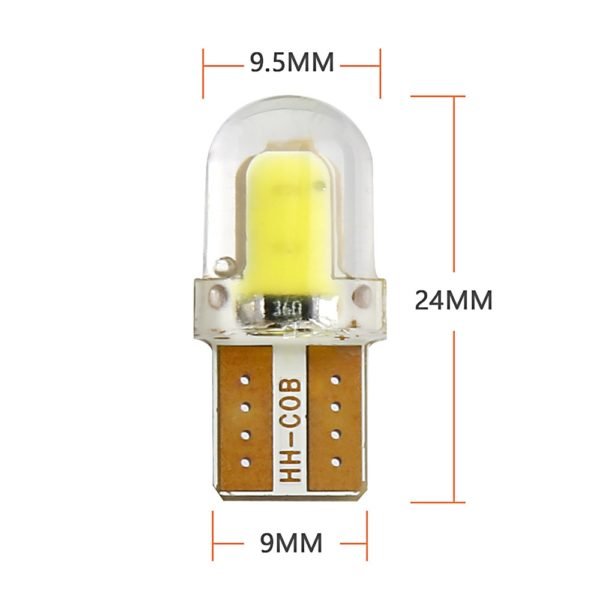 10pcs LED W5W T10 194 168 W5W COB 8SMD Led Parking Bulb Auto Wedge Clearance Lamp CANBUS Silica Bright White License Light Bulbs - Image 5