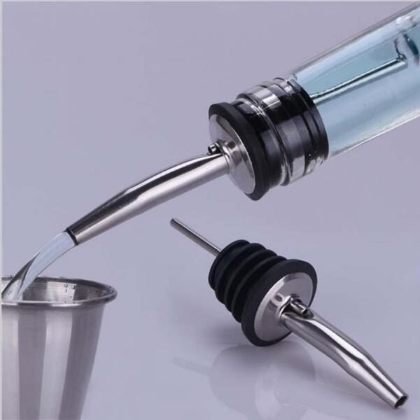 2018 Hot Sale 1Pcs Stainless Steel Liquor Spirit Pourer Flow Wine Bottle Pour Spout Stopper Barware