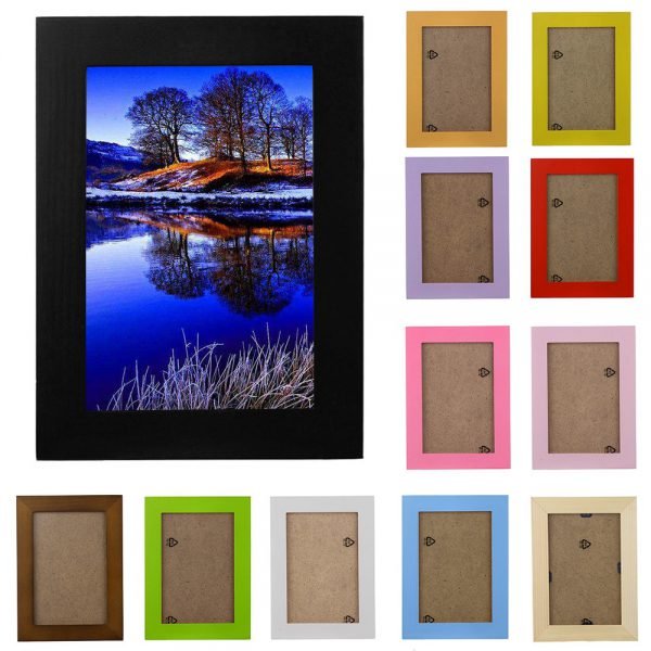 2018 New Arrival Wooden Picture Frame Wall Mounted Hanging Photo Frame Home Decor DIY Craft Decoration Wall Decals Frame K4