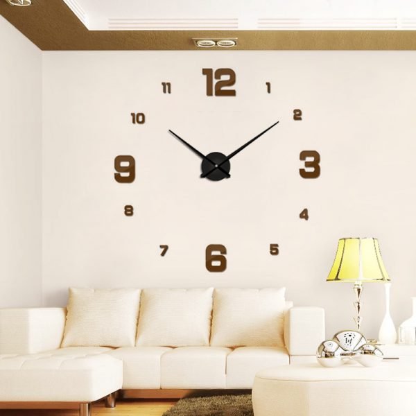 2018 modern design rushed Quartz clocks fashion watches mirror sticker diy living room decor new arrival 3d real big wall clock - Image 5