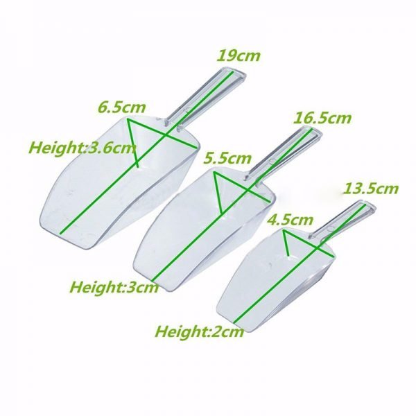 3pcs/set Plastic Ice Shovel Kitchen Flour Food Candy Ice Cream Scoop pelles bonbons beans Scoops Party Buffet Tools - Image 3