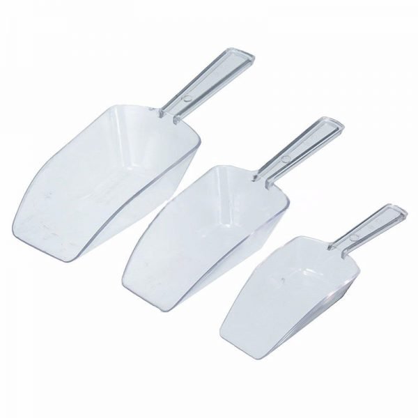 3pcs/set Plastic Ice Shovel Kitchen Flour Food Candy Ice Cream Scoop pelles bonbons beans Scoops Party Buffet Tools