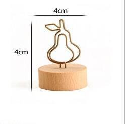 4CM Creative Round Wooden Photo Clip Memo Name Card Pendant Holder Note Articles Picture Frame Table Number Wedding Photo Holder - Image 6