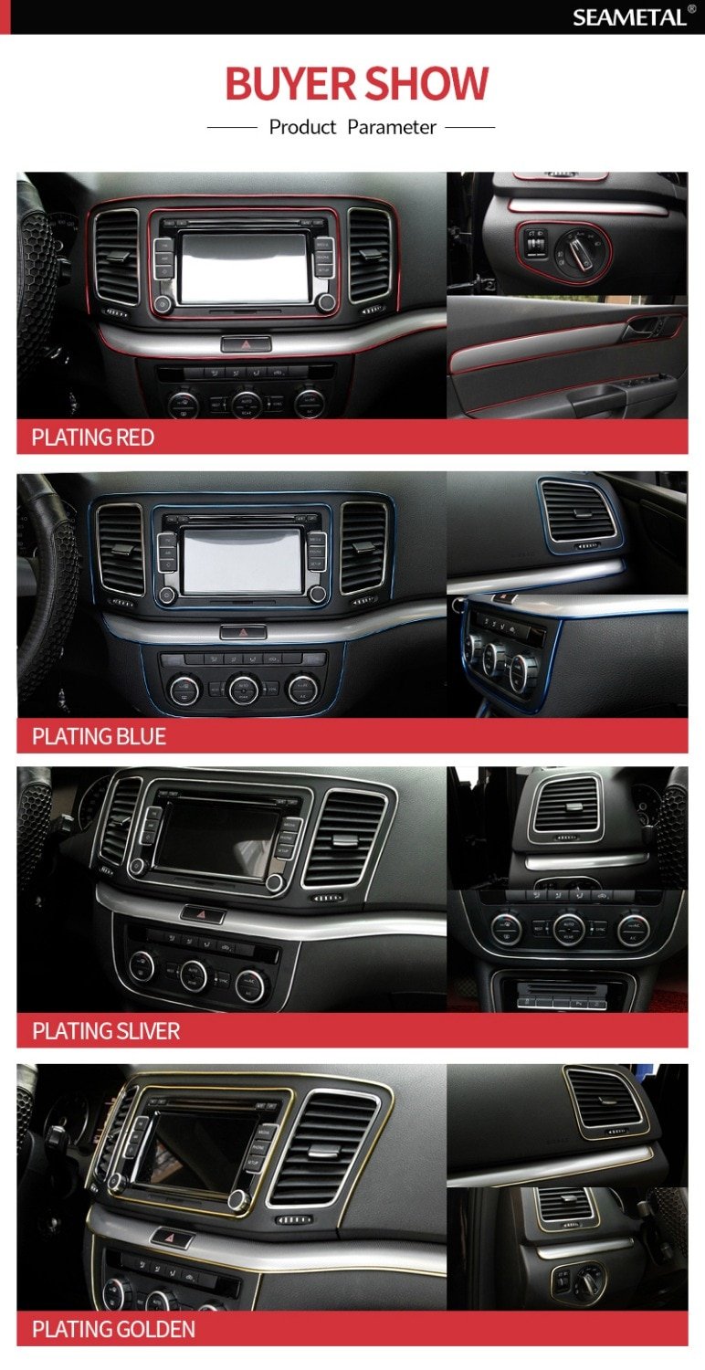5M Car Styling Interior Decoration Strips Moulding Trim Dashboard Door Edge Universal For Cars Auto Accessories In Car-styling - Image 6