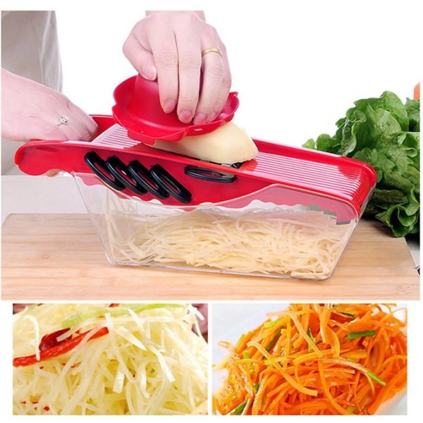 5in1 Manual Vegetable Cutter Slicers Garlic Presses Potato Graters Kitchen Accessories Shredding Machine - Image 2