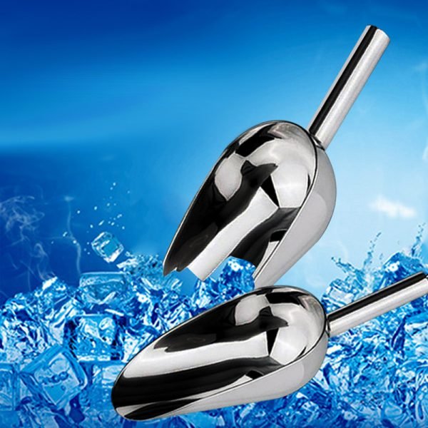 8 Inch Stainless Steel Ice Scoop Flour Ice Cube Shovel Buffet Bar Tools Kitchen Accessories - Image 4