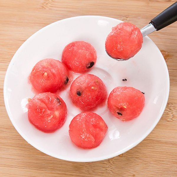 Aihogard Stalinless Steel Dual Double-end Watermelon Ice Cream Spoon Dessert Dig Ball Spoon Fruit Scoop Kitchen Cook Tool - Image 6