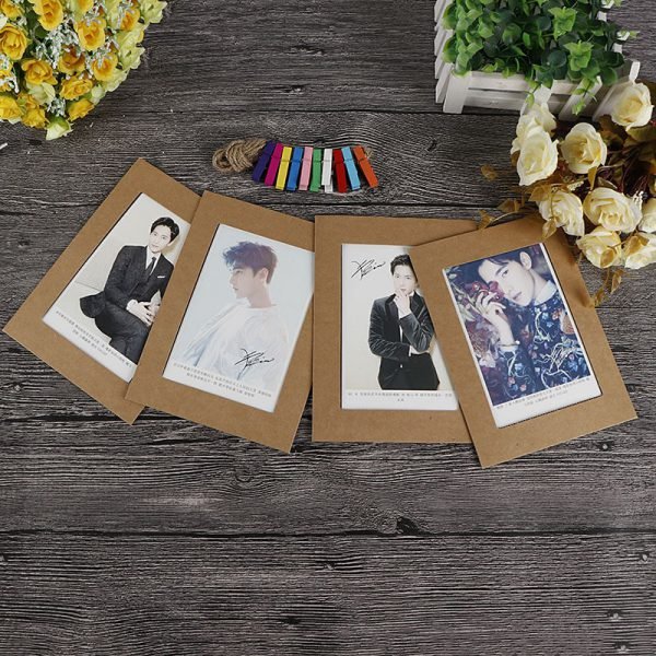 Cadre Photo Frame With Clips And Rope 3/4/5/6/7 Inch Wall Hanging Banner Photo Frame DIY Picture Album Home Wedding Decoration - Image 6