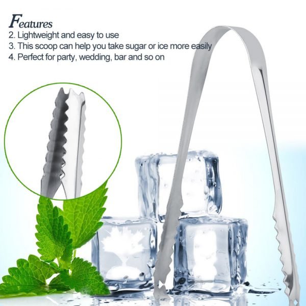Candy Buffet BBQ Ice Stainless Scoops Tongs Set 5 x Sweet Scoops & 5 x Ice Tongs Wedding Bar Party Kitchen Tools - Image 4