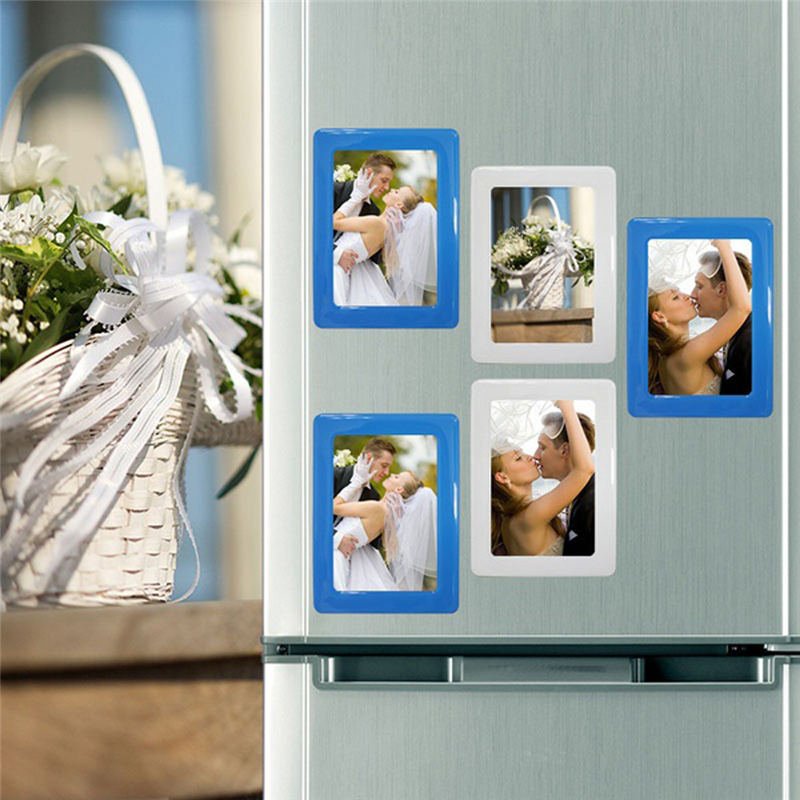 Colorful Magnetic Picture Frames 11.8*16cm Photo Magnets Photoframe Refrigerato PVC Home Decor Modern Magnetic Photo Fridge New - Image 5