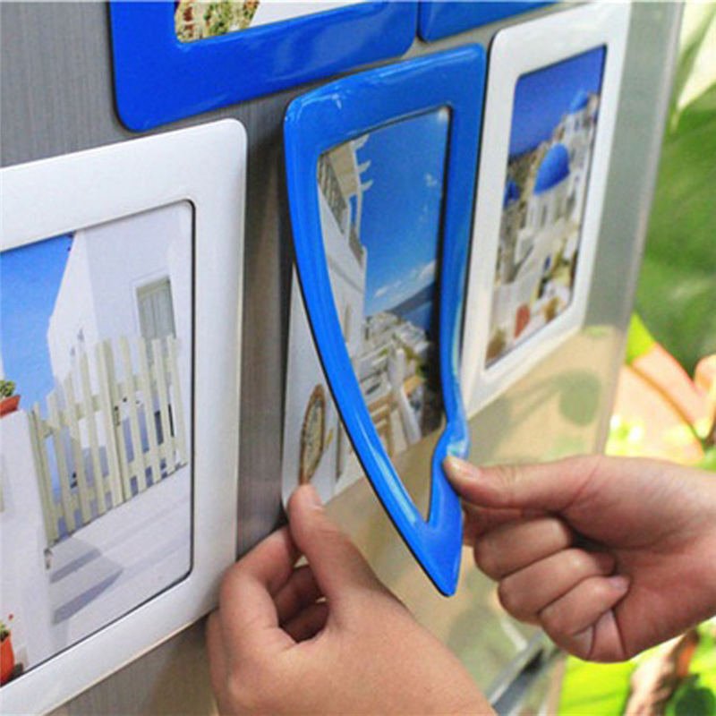 Colorful Magnetic Picture Frames 11.8*16cm Photo Magnets Photoframe Refrigerato PVC Home Decor Modern Magnetic Photo Fridge New - Image 6