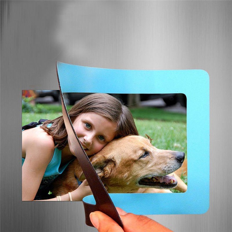 Colorful Magnetic Picture Frames 11.8*16cm Photo Magnets Photoframe Refrigerato PVC Home Decor Modern Magnetic Photo Fridge New