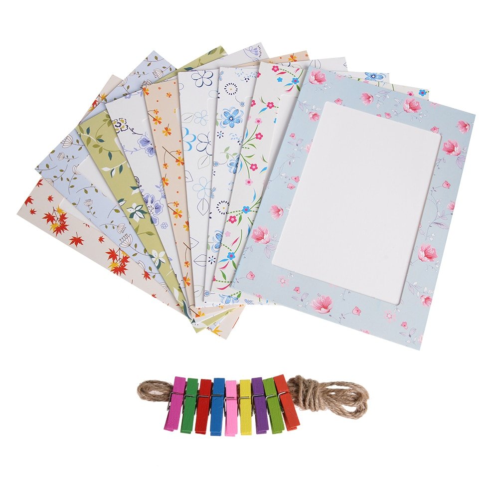 DIY Kraft Paper Photo Frame For Pictures Vintage Frame Photo DIY Baby Photo Holder Wedding Photo Frame Wall Decor - Image 5