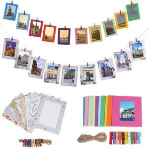 DIY Kraft Picture Frame Paper Photo Album 3/4/5/6/7inch Wall Hanging Photo Frame for Pictures Wedding Home Decoration
