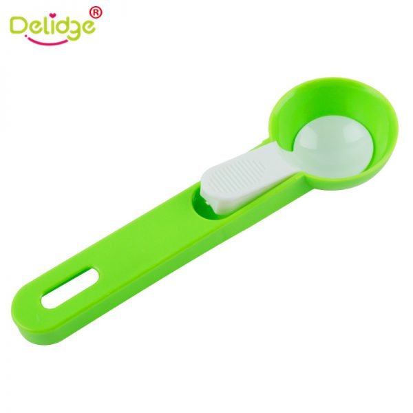 Delidge 1 pc Colorful Ice Cream Spoon Food -Grade Plastic Dig Ice Cream Ball Watermelon Fruit Digging Spherical Shape Cream - Image 4