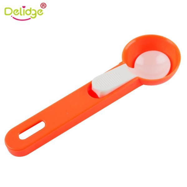 Delidge 1 pc Colorful Ice Cream Spoon Food -Grade Plastic Dig Ice Cream Ball Watermelon Fruit Digging Spherical Shape Cream - Image 5