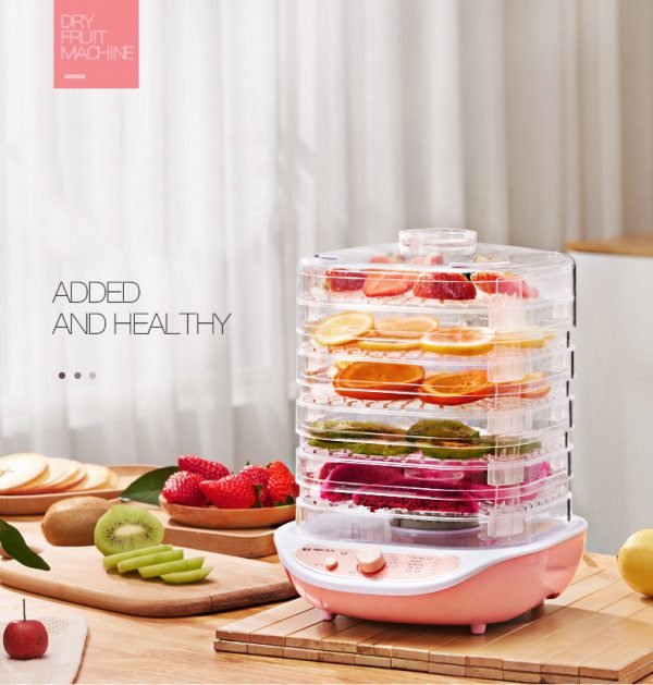 Dried Fruit Vegetables Herb Meat Machine Household MINI Food Dehydrator Pet Meat Dehydrated 5 trays Snacks Air Dryer EU US - Image 3