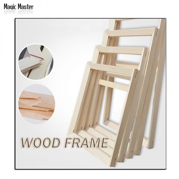 Factory Price Wood frame Suit for All kinds of diy oil painting Thick Convex wood frame wall painting picture frame Photo door