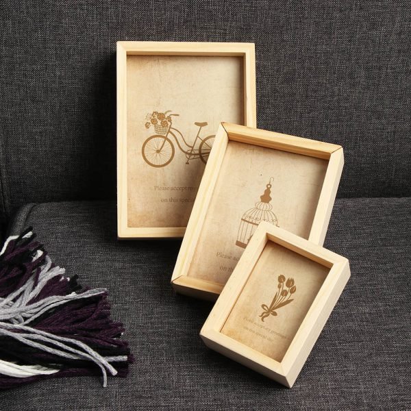 Family Vintage Multi Photo Frame Online Home Decor Art Wooden Wedding Mini Pictures Frames Vintage DIY Family Frame Home Decor - Image 3