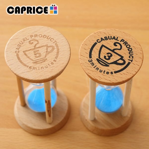 Home Decoration Accessories Hourglass 3 Minutes Sand Clock Watch Glass Wood Mini 5 Minute Shower Timer Wedding Favors SL-MZYX - Image 3