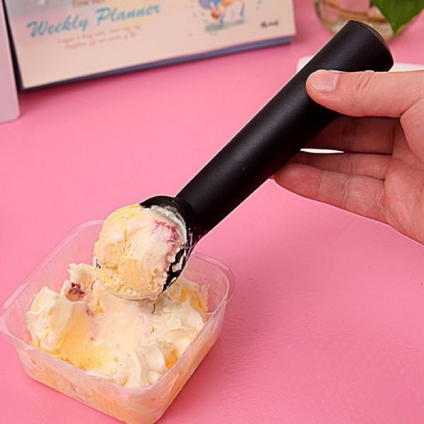 Hoomall Stainless Steel Ice Cream Spoon Portable Aluminum Alloy Non-stick Anti-feeze Ice Cream Baller Scoop Home Kitchen Tools - Image 3