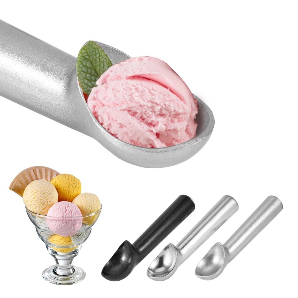 Ice Cream Tools Portable Aluminum Alloy Non-stick Anti-feeze Ice Cream Scoop Spoon For Home Kitchen Accessories - Image 2