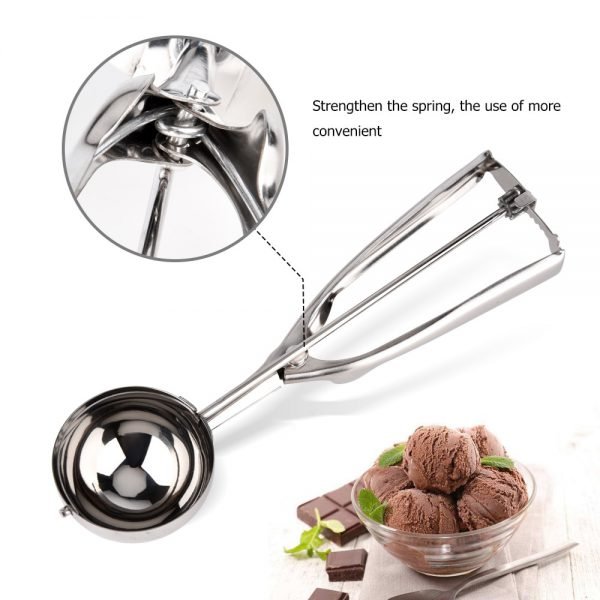 IceCream Scoop Stainless Steel Icecream Mold Ice Creme Scoop Round Fruit Baller Icecrem Spoon DIY Cooking Tool Kitchen Accessory - Image 5