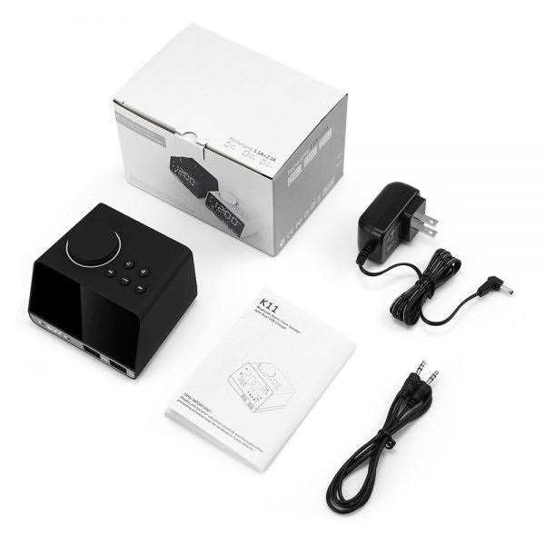 Inlife K11 Bluetooth 4.2 Radio Alarm Clock Speaker With 2 USB Ports LED Digital Alarm Clock Home Decration Snooze Table Clock - Image 6