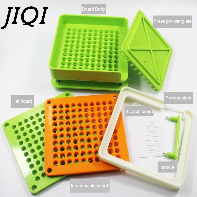 JIQI 100 Holes Manual Capsule Filling Machine #0 Pharmaceutical Capsules Maker DIY Medicine Herbal Pill Powder Filler Size 0 - Image 6