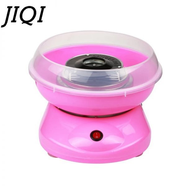 JIQI Electric DIY Sweet Cotton Candy Maker Mini Portable Cotton Sugar Fairy Floss Marshmallow Machine Kids Gifts 110V 220V EU US