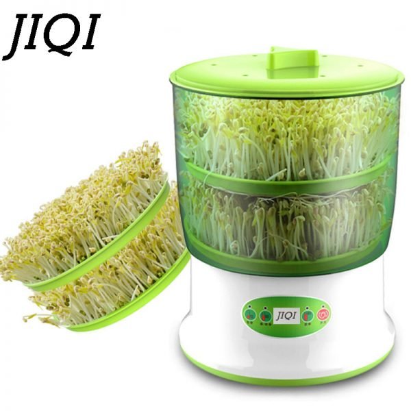 JIQI Home Use Intelligence Bean Sprouts Machine Large Capacity Thermostat Green Seeds Growing Automatic Bean Sprout Machine EU