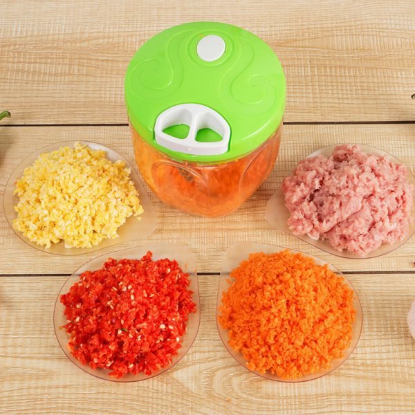 Kitchen Hand Chopper Manual Rope Food Processor Silcer Shredder Salad Maker Box style Garlic Onion Slicer Cutter - Image 4