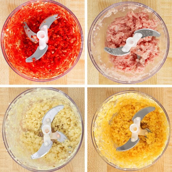 Kitchen Hand Chopper Manual Rope Food Processor Silcer Shredder Salad Maker Box style Garlic Onion Slicer Cutter - Image 5