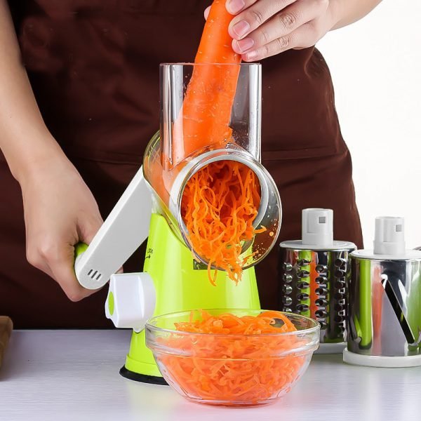 Manual Vegetable Cutter Slicer Kitchen Accessories Multifunctional Round Mandoline Slicer Potato Cheese Kitchen Tool - Image 2