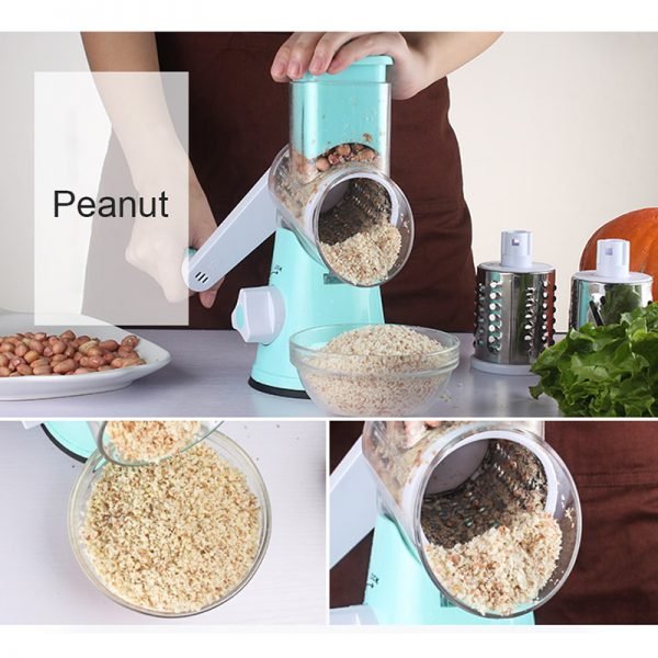 Manual Vegetable Cutter Slicer Kitchen Accessories Multifunctional Round Mandoline Slicer Potato Cheese Kitchen Tool - Image 3