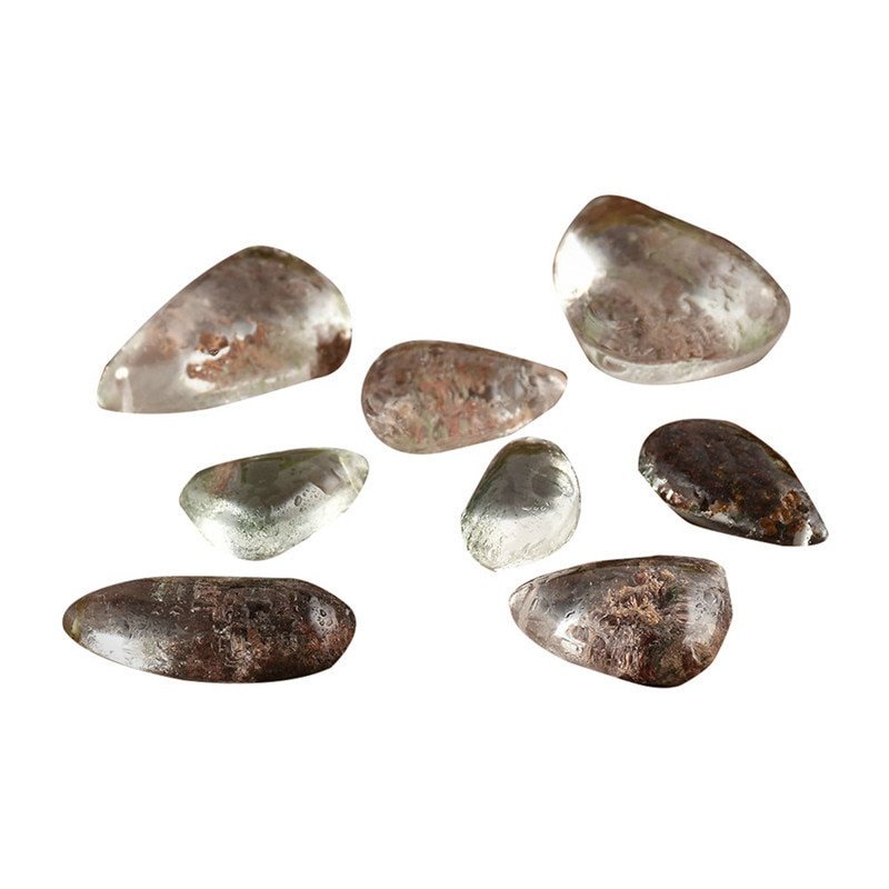 Natural Stone Ghost Phantom Quartz Crystal Gem Specimen Healing Stone Pendant Nice Gift For Stone Collection Length 1.5-2cm - Image 5
