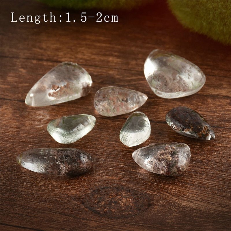 Natural Stone Ghost Phantom Quartz Crystal Gem Specimen Healing Stone Pendant Nice Gift For Stone Collection Length 1.5-2cm - Image 6