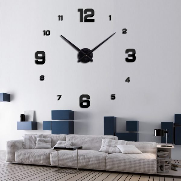 New Wall Clock Clocks Watch Horloge Murale Diy 3d Acrylic Mirror sticker Large Home Quartz Circular Needle Modern Free Shipping - Image 2