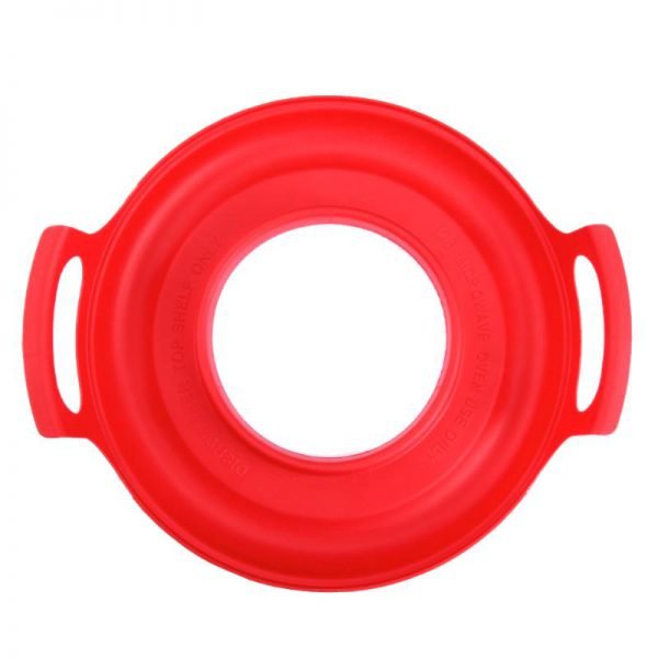Silicone Microwave Oven Tray Rack Eco-friendly Heat Resistant Insulation Layered Bowl Dish Plate Shelf Cooking Kitchen Supplies - Image 3