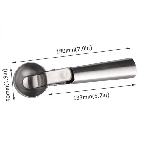 Stainless Steel Ice Cream Scoop Fruit Ice Ball Maker Candy Bar Accessorizes  Ice Cream Spoon Kitchen Gadgets - Image 6