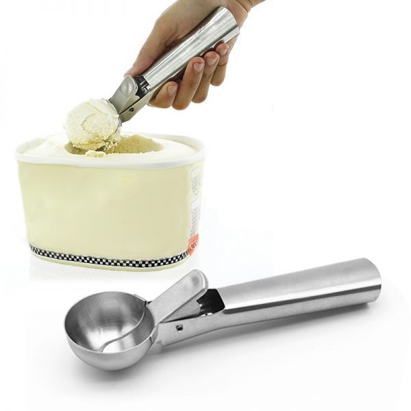 Stainless Steel Ice Cream Scoop Fruit Ice Ball Maker Candy Bar Accessorizes  Ice Cream Spoon Kitchen Gadgets