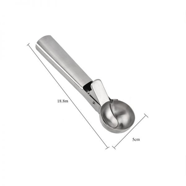 Stainless Steel Ice Cream Scoop Ice Ball Maker Frozen Yogurt Cookie Dough Meat Balls Rice Dishes Ice Cream Spoon Tools - Image 3